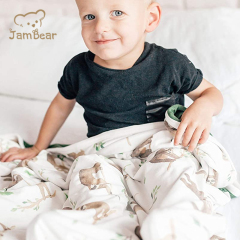 JamBear Eco-friendly bamboo baby blanket Newborn double sided blankets Organic baby clothes Knit Baby bamboo Quilt