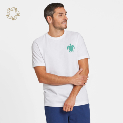 Organic cotton t shirts custom printing sustainable t shirt for men eco friendly cotton t shirts for men tee short sleeve