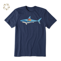 Organic cotton t shirts custom printing sustainable t shirt for men eco friendly cotton t shirts for men tee short sleeve