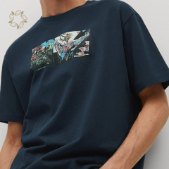 Sustainable t shirts custom printing organic cotton men's t-shirts eco friendly men tees short sleeve t shirt