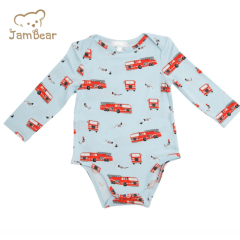 Jambear long sleeve button bodysuit Bamboo viscose toddler bodysuits Eco-friendly baby onesie organic baby clothes