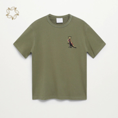Print mens organic cotton t-shirt eco friendly printed t-shirt for men short sleeve sustainable men's t-shirts print