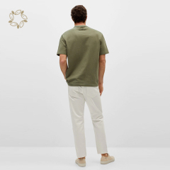 Print mens organic cotton t-shirt eco friendly printed t-shirt for men short sleeve sustainable men's t-shirts print