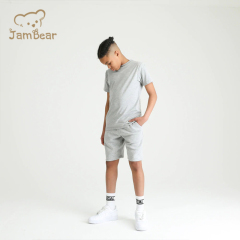 Sustainable sweat shorts for kids 100% organic cotton children jogger shorts eco friendly children sweat shorts