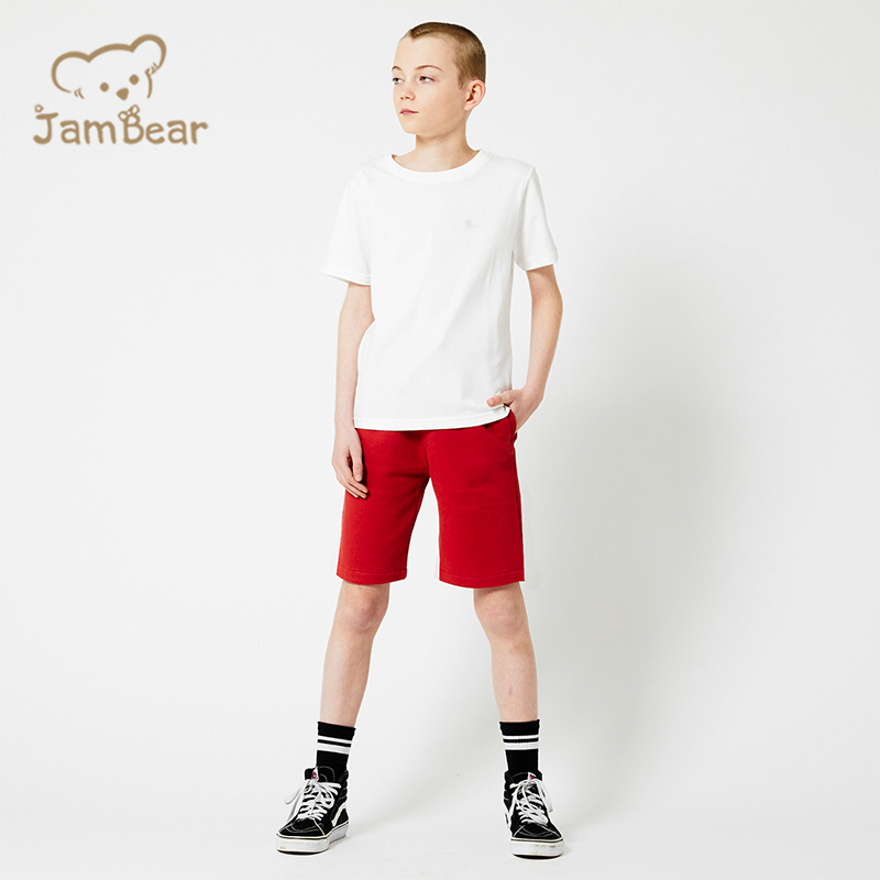 100% Organic Cotton kids jogger short eco friendly children sweat shorts summer kids sweat shorts sustainable