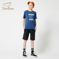 100% Organic Cotton kids jogger short eco friendly children sweat shorts summer kids sweat shorts sustainable