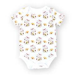 JamBear Organic Cotton Baby Onesie short Sleeve Organic Baby Clothes Button summer baby suit toddler full body suit