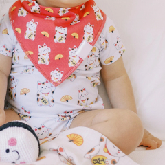 JamBear Organic Cotton Baby Onesie short Sleeve Organic Baby Clothes Button summer baby suit toddler full body suit