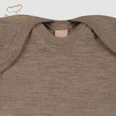 Organic merino knit baby onesie sustainable merino baby romper long sleeve eco friendly organic knitted baby romper