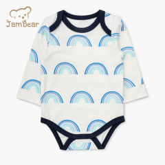 Jambear Eco-Friendly Toddler Bodysuits Printed Onesie for Baby Organic Baby Clothes Summer Baby Romper