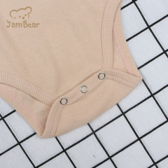 Baby pajamas ribbed baby kids pajamas baby rompers pajamas for toddlers 100% Organic Cotton Ribbed 210gsm eco friendly kids pajamas baby rompers