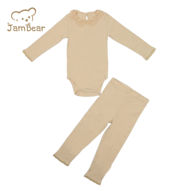 Long sleeve ribbed cotton baby pajamas baby pajamas romper 100% organic cotton ribbed 2x2 boys sleepwear