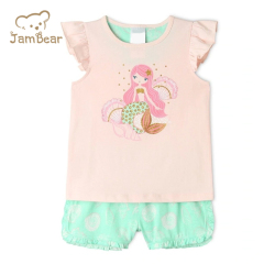 Jambear Toddler Pyjamas Set Baby Organic Cotton Pajama Set 2pk Short Pyjama Sets Eco-Friendly Two Piece Sleepers