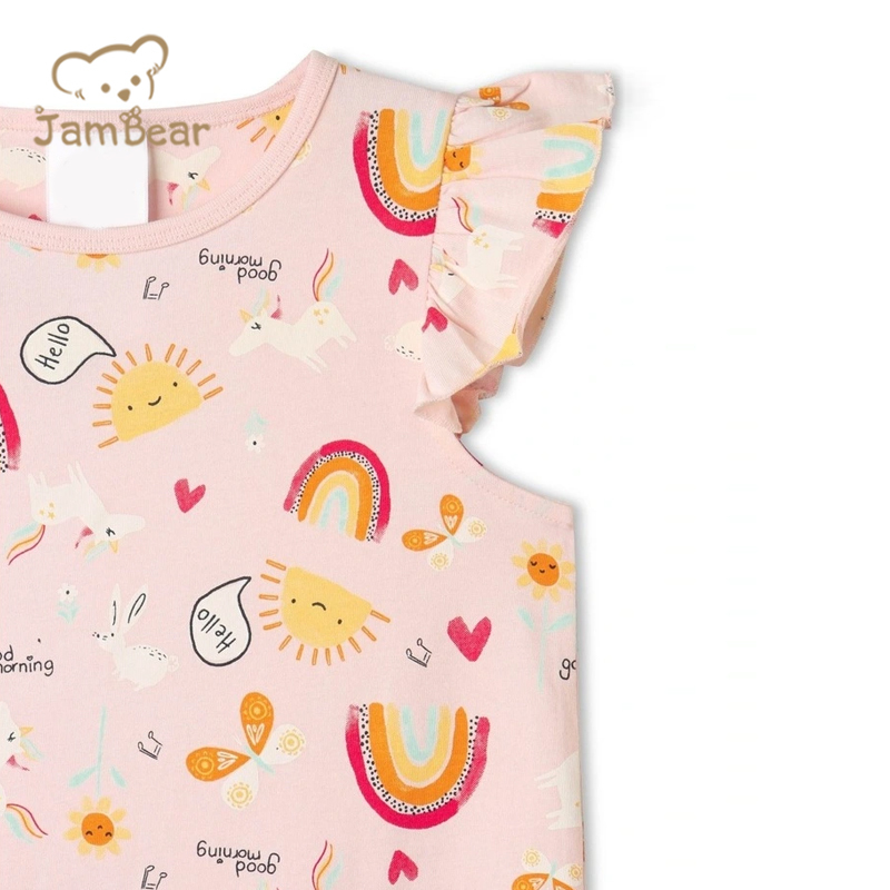 Jambear Toddler Pyjamas Set Baby Organic Cotton Pajama Set 2pk Short Pyjama Sets Eco-Friendly Two Piece Sleepers