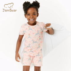 Jambear Short Sleeve Pajamas 2pk Short Pyjama Sets Toddler Sleepsuit Baby Pijamas Organic Cotton Toddler Sleepwear
