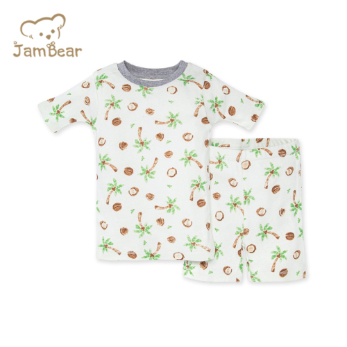 Jambear Toddler Short Sets Pyjama Organic Baby Loungewear Organic Baby Clothes Eco-Friendly Two Piece Sleepers