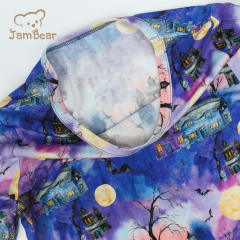 Print pajamas for baby pajamas bamboo children 95% bamboo 5% spandex jersey 200gsm pajamas baby toddler sleepwear digital printing