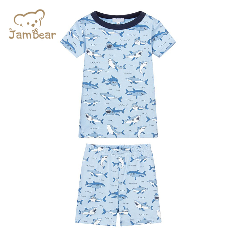 Jambear Children Loungewear Summer Kids Pajamas Set Night Suit for Baby Organic Cotton Kids Pajamas Organic Baby Clothes