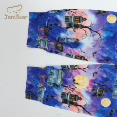 Print pajamas for baby pajamas bamboo children 95% bamboo 5% spandex jersey 200gsm pajamas baby toddler sleepwear digital printing