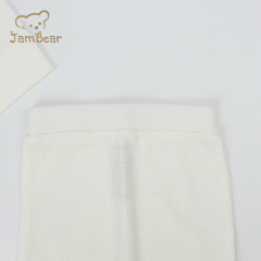Pajamas for baby kids lounge set 70% bamboo 30% organic cotton waffle 260gsm pajamas for baby