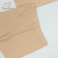 Summer organic ribbed baby pajamas sustainable baby Loungewear 95% orgnaic cotton 5% spandex 2x2 rib 210gdm children pyjamas