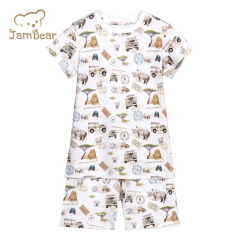 Jambear Baby Pyjamas Kids Pajamas Summer Children Loungewear Organic Cotton Kids Pajamas Set Organic Baby Clothes