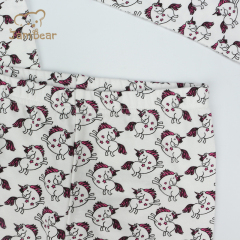 Organic bamboo pajamas for kids long sleeve newborn pajamas 70% bamboo 30% organic cotton 200gsm kids pajamas silk screen printing