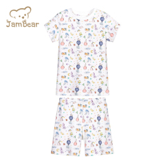 Jambear Kids Short Pyjama Sets 2pk Night Suit for Baby Organic Cotton Toddler Sleeping Lounge Organic Baby Clothes