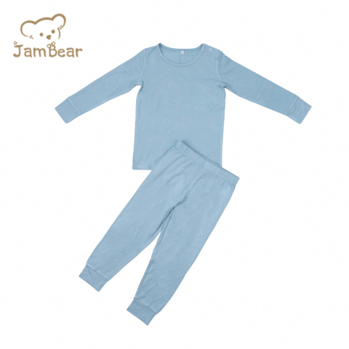 Organic bamboo baby pyjamas set sustainable sleep wear kids bamboo 95% bamboo 5% spandex jersey 220gsm