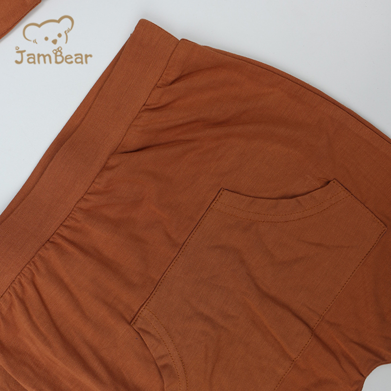 Eco friendly kids bamboo pajama organic sleep suits baby organic 95% bamboo 5% spandex 240gsm 2 piece pajama