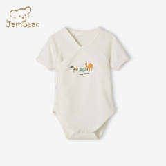 100% Organic cotton baby bodysuit rompers sustainable baby summer rompers eco friendly new born romper