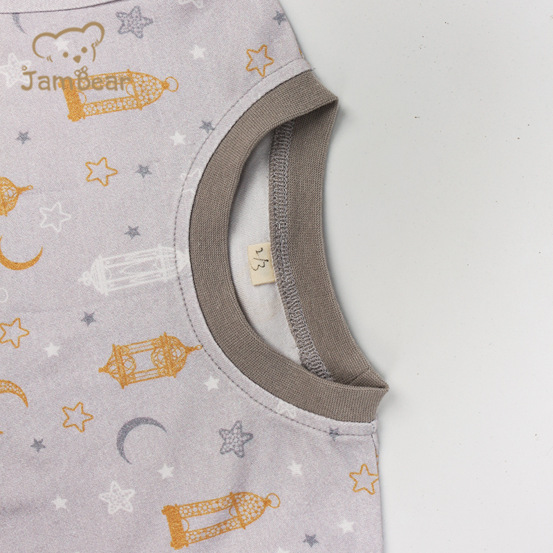 Orgnaic bamboo pajamas for kids long sleeve custom bamboo baby pajamas 70% bamboo 30% organic cotton interlock 220gsm digital printing