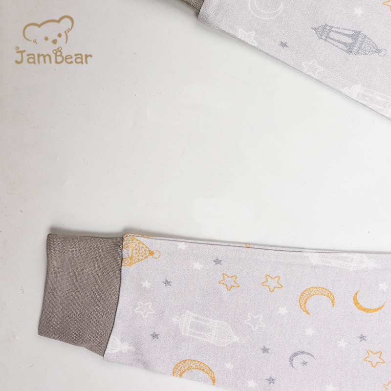 Orgnaic bamboo pajamas for kids long sleeve custom bamboo baby pajamas 70% bamboo 30% organic cotton interlock 220gsm digital printing