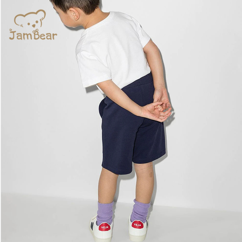 Summer printed shorts for kids organic cotton kid jersey shorts eco friendly boys shorts sustainable