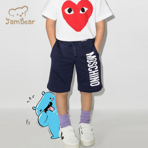 Summer printed shorts for kids organic cotton kid jersey shorts eco friendly boys shorts sustainable