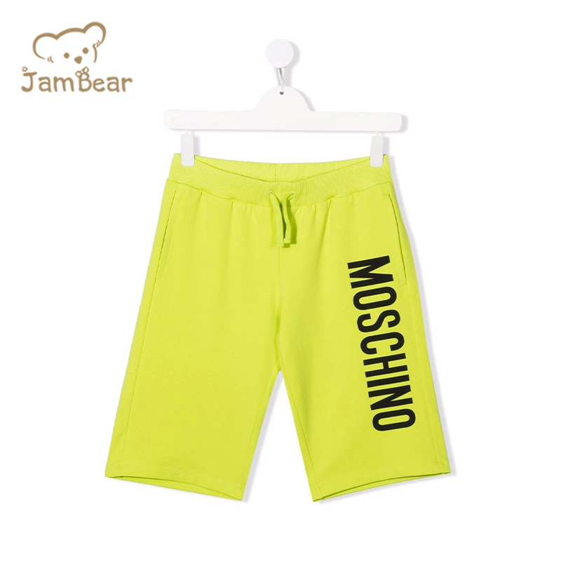 Summer printed shorts for kids organic cotton kid jersey shorts eco friendly boys shorts sustainable