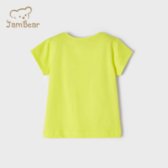 Summer basic short sleeve T-shirt girl organic cotton Kids t shirts sustainable Children Tshirt eco friendly