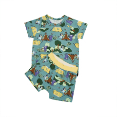 JamBear night suit for baby toddler short sets pyjama eco-friendly organic cotton kids Pajamas Set organic baby clothes