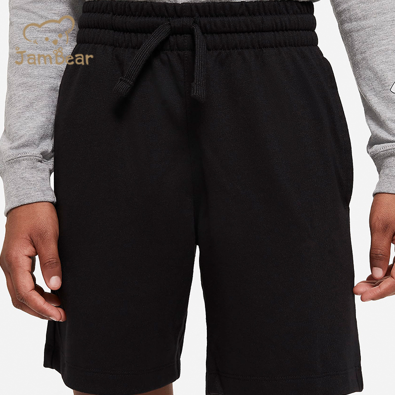 Organic cotton kid boy shorts summer boys shorts sustainable kid jersey shorts eco friendly