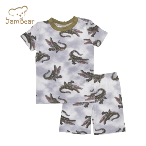 JamBear Baby Organic Cotton Pajamas Set Summer toddler Pyjamas Set organic baby clothes eco-friendly newborn underwear set