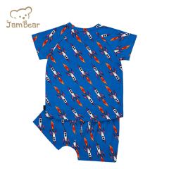 JamBear organic baby loungewear organic cotton pajamas toddler short sets organic baby clothes eco-friendly night suit for baby