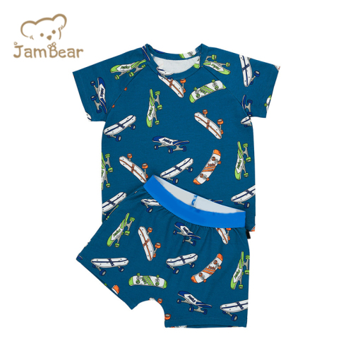 JamBear baby pajama set eco-friendly two piece sleepers organic baby clothes toddler Pyjamas Set Organic cotton pjs baby