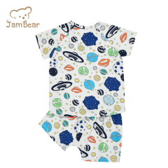JamBear organic baby loungewear organic cotton pajamas toddler short sets organic baby clothes eco-friendly night suit for baby