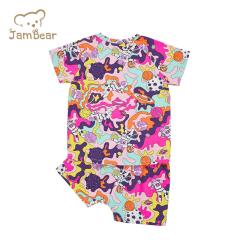JamBear organic baby loungewear organic cotton pajamas toddler short sets organic baby clothes eco-friendly night suit for baby