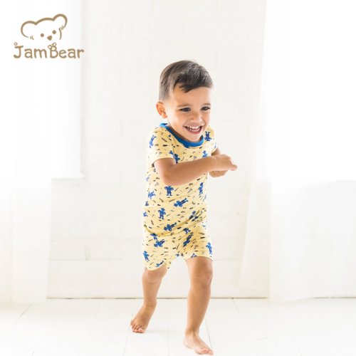 JamBear Shorts Pajama Set organic baby loungewear organic baby clothes Bamboo Viscose Two Piece set toddler short sets