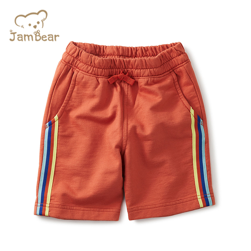 Sustainable kids boy shorts organic cotton kids shorts for summer french terry children shorts eco friendly