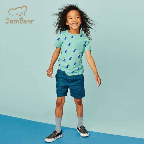 Organic linen children shorts sustainable summer shorts children woven eco friendly kids boys shorts