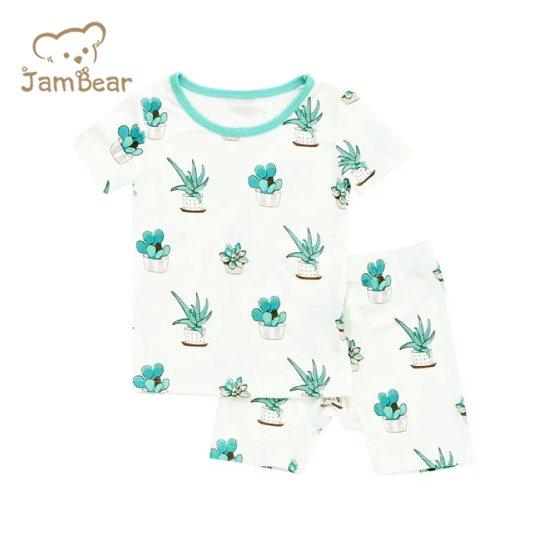 JamBear Shorts Pajama Set organic baby loungewear organic baby clothes Bamboo Viscose Two Piece set toddler short sets