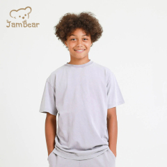 100% Organic cotton kids t shirt and shorts eco friendly kids shorts set short sleeve boys shorts set sustianable
