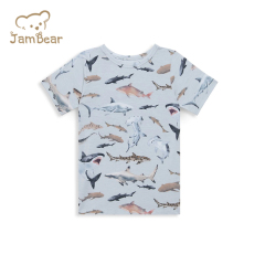 JamBear toddler short sets organic baby clothes Organic cotton kids Pajamas Set eco-friendly two piece sleepers